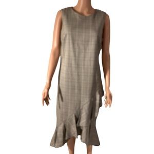 Calvin Klein Ruffled hem sheath dress Size 12.